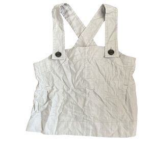 Everlane Cropped linen tank top